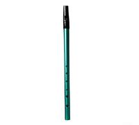 Premium Irish Whistle Flute, C/D Keys, Metal Construction, Excellent Tone (Green C Key)