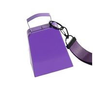Premium Iron Cheer Bells 4 Inch Anti Coating Loud Noise Maker for Sports Activity Concerts Easy Carry Wrist Strap Resistant Cowbell