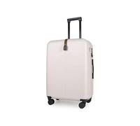 Premium Ivory White Hard Shell Luggage Medium Suitcase 4 Wheels - 100% German Bayer Polycarbonate - Check in Expandable Suitcase Medium - Superior Organisation TSA Security Lock Ultra-Quiet Wheels