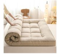 Premium Japanese Floor Mattress - 4" Shredded Memory Foam Futon Portable Roll-Up Sleeping Pad for Camping & Lounging 39x79in (100x200cm)