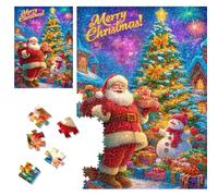 Premium Jigsaw Puzzles for Adults 1000 Pieces Christmas Puzzles with Letters on Back Unique Art Educational Fun Gift Hard Difficult Challenging Puzzle Holiday Winter Wonderland