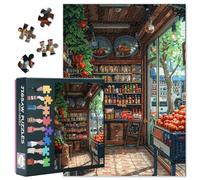 Premium Jigsaw Puzzles for Adults 1000 Pieces - Vibrant Street Corner Shop Overflowing with Fresh Produce & Colorful Vegetables, Adult Puzzles 1000 Pieces(27.5x19.7 in)