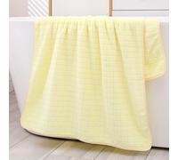 Premium Jumbo Bath Sheets for Adults - Ideal for Everyday use - Ultra Soft & Highly Absorbent - Machine Washable- 35x70 Hotel Collection Extra Large Bath Towels Oversized,2 Piece (Checkered yellow)
