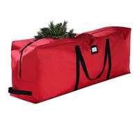 Premium Jumbo Christmas Tree Storage Bag - Fits Up to 7.5 FT. Tall Artificial Christmas Trees, Durable Handles, Sleek Dual Zipper & Card Slot- Xmas Bag Made of Tear Proof 600D Oxford - 5 Year Warranty