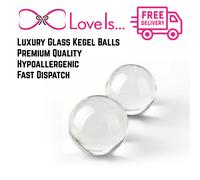 Premium Kegel Balls | Ben Wa Geisha Weighted Pelvic Floor Exercisers | Glass