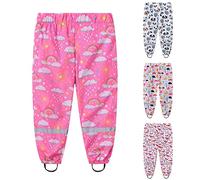 Premium Kid Rain Pants UK Clearance,Children's Cartoon Print Trousers Raincoat Split Pants Little Girls Boys Mud Dirty Proof Windproof Trousers Student Outdoor Assault Pants for Days in the Rain
