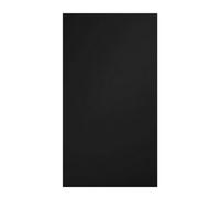 Premium Kitchens 18mm Ethos Matt Black Mdf Straight Edge Kitchen Breakfast Bar, (L)2000mm