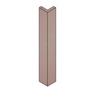 Premium Kitchens Ethos Innovo Matt Antique Rose Standard Wall Corner Post, (W)34mm (L)715mm