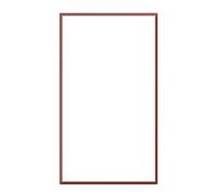 Premium Kitchens Ethos Matt Red Modern Glazed Cabinet Door (W)300mm (H)715mm (T)18mm