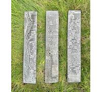 Premium Ladder Damascus Steel Blank Blade Billet Bar 10" & 12" length Bush Crafts Knife Tools Making Bar (10 Inches - 25cm)