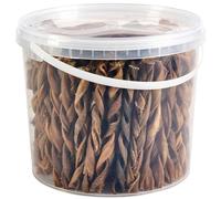 Premium Lamb Skin Braided Dog Treats, 5L Tub