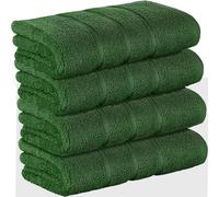 Premium Large Bath Towels Set, (69x140 CM) 4 Pack, 100% Cotton Soft Highly Absorbent Towel Lightweight Quick Dry Bathroom Towel for Home Spa Salon Hotel Pool Gym, Hunter Green 27x54 Inch