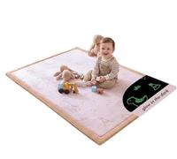 Premium Large Coral Velvet Baby Play Mat 170x120x2.5cm - High-Density Memory Foam Area Rug - Stylish Playmat for Floor with Non-Slip Backing for Crawling, Soft Play & Tummy Time - Easy Care Rug