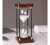 Premium Large Hourglass Sand Timer 60 Minutes, Decorative Sandglass Clock, Modern Hour Glass Timers Gift for Men & Women, Time Management Tools for Classroom Kitchen Home Office Desk Decor
