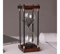 Premium Large Hourglass Sand Timer 60 Minutes, Decorative Sandglass Clock, Modern Hour Glass Timers Gift for Men & Women, Time Management Tools for Classroom Kitchen Home Office Desk Decor