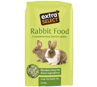 Extra Select Premium Large Pea Rabbit Mix - Peaflakes, Rabbit Muesli, Small Nuggets and Natural Forage Bunny Food - 12.5kg