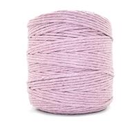 Premium Lavender Macrame Cord, 100 m / 328 ft of 5 mm Thick Natural Cotton Thread Yarn Macrame Rope for Wall Hangings, Plant Hangers, DIY Crafts, Home Decorations, Gift Wrapping (Reel)