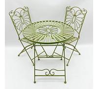 Premium Leaf Green Bistro Set - Foldable, Sturdy, and Versatile - Perfect for Re