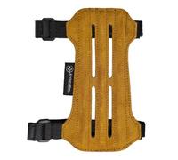 Premium Leather Archery Arm Guard Forearm Guard with Adjustable Velcro Strap,19cm Protective arm guard for both adults and kids for shooting & hunting
