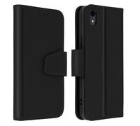 Premium Leather Case for iPhone XR Card-holder Video Stand Feature