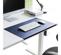 Premium Leather Desk Pad with Edge Lip, Waterproof Gaming & Writing Mat, Non-Slip Mouse Pad, Multifunctional Office & Home Desk Protector, 60x30cm, Sleek Black Design