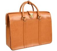 Premium Leather Doctors Bag Framed Professionals Briefcase D8646 Tan