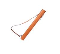 Premium Leather Document Tube, Waterproof Blueprint Storage & Artwork Transport Case with Shoulder Strap for Architects, Artists, Students