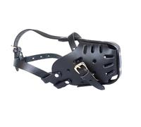 Premium Leather Dog Muzzle for Large Breeds - Adjustable Anti-Bite & Barking (Large)