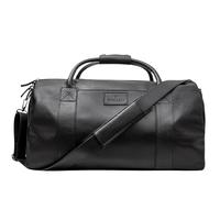 Premium Leather Duffle | Travel, Carry-On & Gym Bag - Full Grain Leather Overnight Weekend Handbag For Men, Black, L, Timeless Leather Duffle Bag