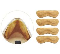 Premium Leather Heel Grips Liner Cushions Inserts for Shoes Too Big, Heel Pads for Heel Pain,Filler Protect Improved Women Men Shoe Fit and Comfort, Khaki,3 Pairs (0.35 inch Thicker)