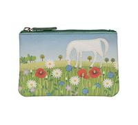 Premium Leather Horse in Stable Coin Purse by Mala Leather 4115 (Horse in Meadow)