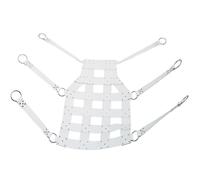 Premium Leather Sling for Adults - Comfortable Swing for Couples - Black or White - Bondage Game Accessory (White)