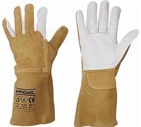 Premium Leather TIG Welders Welding Gardening Gardeners Gloves Gauntlet