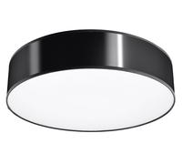 Premium LED Ceiling Lamp: Arena 55 - Black Round Shape, Loft Design, Best Qualit