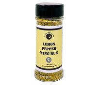 Premium | Lemon Pepper Chicken Wing Seasoning Dry Rub Dust | Large Shaker | Calorie Free | Fat Free | Saturated Fat Free | Cholesterol Free | Low Sugar