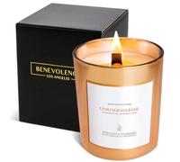 Premium Lemongrass & Basil Scented Candles, Highly Scented Lemongrass & Basil Candle, All Natural Soy Candles Scented, 227 g | 45 Hour Long Lasting Soy Candle, Relaxing Aromatherapy Candles