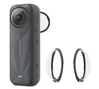 Premium Lens Guard for Insta360 X5, Optical Tempered Glass Lens Protector, Upgraded oleophobic coating 10H hardness HD transparent Rotate to install or remove Lens Cover Protection Accessories