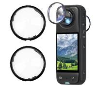 Premium Lens Guard Protector for Insta 360 X5, Optical Tempered Glass Lens Protector, 10H Hardness with Oleophobic Coating, HD Transparency, Rotate to Install or Remove, Full Coverage Lens Protection