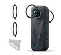 Premium Lens Guards Compatible with Insta360 X4 Air, High Transparency Tempered Optical Glass Lens Protector Cover, Multi-Coated Anti-Scratch Cap Replacement Kit for Insta 360 X4 Air Accessories