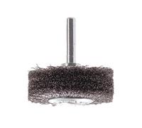 Premium Lessmann Wire Wheel Brush With 6mm Shank - 50mm Diameter, 0.30mm Steel Wire