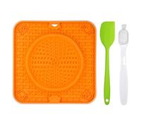 Premium Licky Mats for Dogs & Cats - Silicone Lick Mat with Suction Cups for Slow Feeding, Anxiety Relief & Mental Stimulation (for Grooming, Bathing & Training) (Love style)