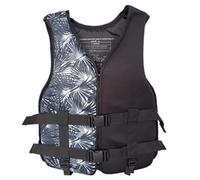 Premium Life Jacket for Adults, Buoyancy Aid Swim Vest - Adjustable Safety Straps for Kayaking, Boating, Swimming & Water Sports(black,L)