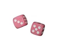 Premium Light Pink Gaming Dice, 14mm D6 Opaque Dice with White Dots for Tabletop Games,