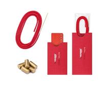 Premium Lighter Flints & Cotton Wicks Kit: 5 Gold Flints Compatible with Zippo & Clipper, Bonus 1 Long Wick Can Trimmed with Lead Needle for All Vintage Petrol & Uniquely Shaped Kerosene Oil Lighters