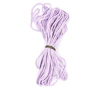 Premium Lilac Macrame Cord, 20 m / 65 ft of 3 mm Thick Natural Cotton Thread Yarn Macrame Rope for Wall Hangings, Plant Hangers, DIY Crafts, Home Decorations, Gift Wrapping (Hank)
