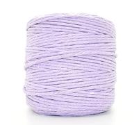 Premium Lilac Macrame Cord, 200 m / 656 ft of 3 mm Thick Natural Cotton Thread Yarn Macrame Rope for Wall Hangings, Plant Hangers, DIY Crafts, Home Decorations, Gift Wrapping (Reel)