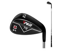 Premium Lob Wedge for Men Women Golf Sand Wedge - 72D High Loft Golf Club Wedges with CNC Textured Bunker for Improved Shots (Black,72D)