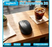 Premium Logitech MX Anywhere 3S - 8000 DPI, Hyper-Scroll, Silent Click, 3-Device Connect, USB-C Quick Charge, Anti-Slip Grip MX Anywhere 3S-white