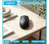 Premium Logitech MX Anywhere 3S - 8K DPI Glass Tracking, MagSpeed Scroll, Silent Click, USB-C Quick Charge, Anti-Slip Grip MX Anywhere 3S-white
