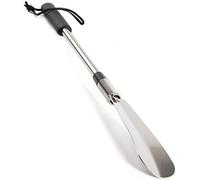 Premium Long Handled Shoe Lifter 16" to 31" Adjustable Expander Shoe Horn - Extends & Collapses Stainless Steel Telescopic Spring Shoehorn